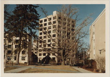 Oswald Tower sometime after it was built in 1973