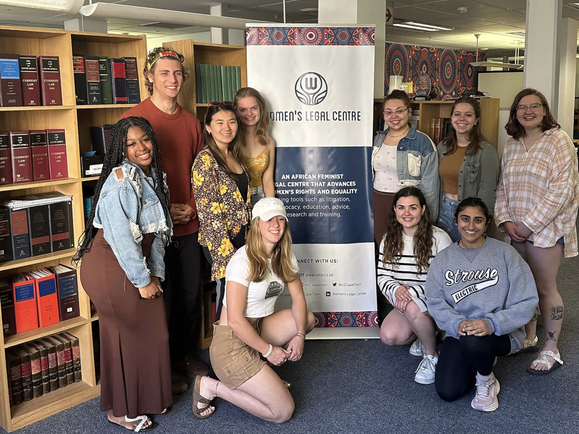 Students visited the Women’s Legal Centre to learn about the organization’s efforts and to conduct research on several of the issues the organization is concerned about