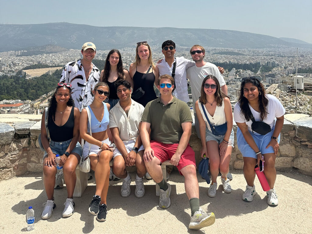 Penn State students explored Greece and gained global perspectives on labor and human resources through an embedded program in May. Credit: Leena Morant.