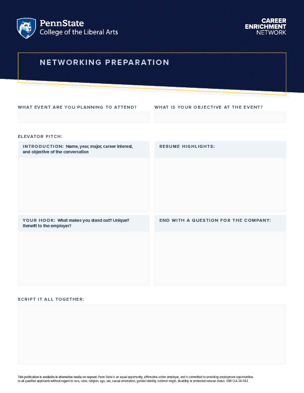 Photo of the CEN Networking Prep pdf