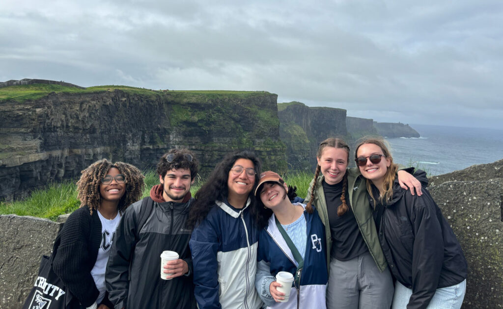 The students climbed Diamond Hill in Ireland’s Connemara National Park.