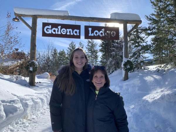 Schwartz Fellow Josie Krieger with Rhea Schwartz in Sun Valley, Idaho