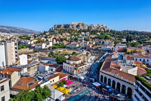 The historical center of Athens, including Monastiraki, Plaka and the Acropolis.