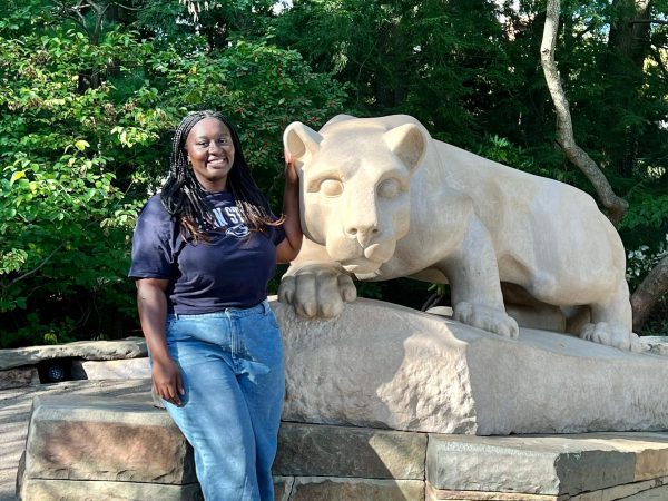 Christina Fomunyoh at the Lion Shrine
