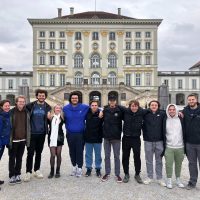 GER 197 students standing in front of the Nymphenburg Palace in Munich, Germany