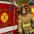Kara Stover Kara Stover, who will graduate from Penn State in 2026, wears a firefighter's uniform and leans against a fire truck.