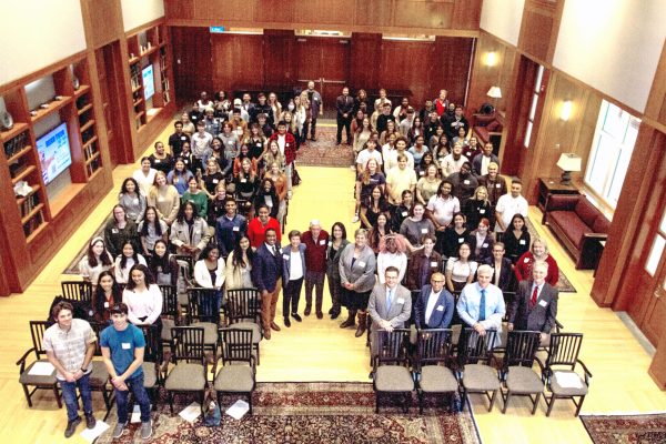 Gene and Roz Chaiken with Chaiken Scholars at the 2022 Chaiken Scholars Reception