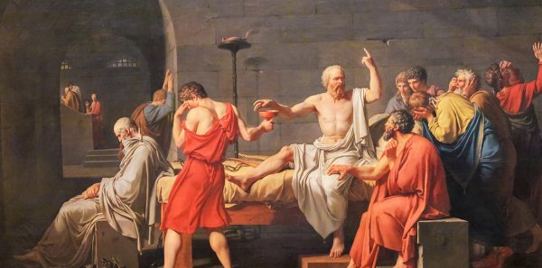 "The Death of Socrates," Jacques-Louis David, 1787.