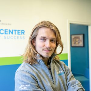 Victor Frolenko is a peer mentor in the Roz and Gene Chaiken Center for Student Success in the College of the Liberal Arts.