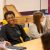 Zion Skyes Zion Sykes, 2024–25 University Park Undergraduate Association president, sits in a chair at a table full of first-year Liberal Arts students while laughing and talking to the group.
